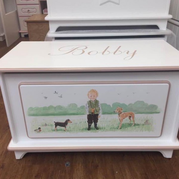 Toy Box Hunting Scene Inc. Portrait